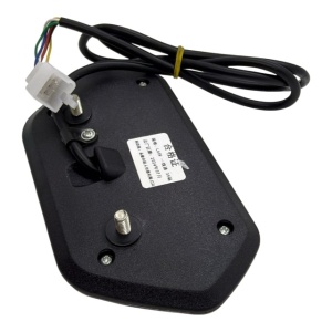 Indicator viteza pentru motocicleta electrica, ecran digital LCD, 60V, ABS, negru - Img 2