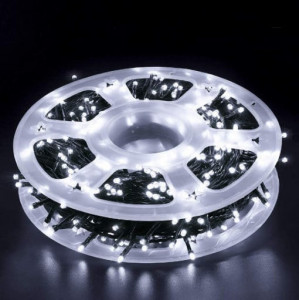 Instalatie de Craciun Rola 50m, Led-uri Alb Rece, Multiple Jocuri de Lumini - Img 2