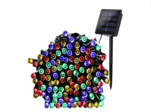 Instalatie Solara SL100C, Led cu 100 Leduri Multicolore, 12m, Diferite Jocuri de Lumini - Img 2