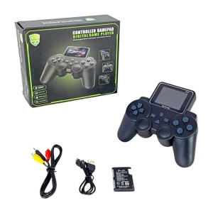 Jucarie Consola Portabila 520 jocuri clasice integrate, model Retro S10 "Gamer Pro", 2-in-1 Gamepad & Player Digital, Ecran color, Suport AV Out si Baterie de Lunga Durata