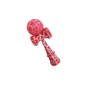 Kendama din lemn 18 cm, cracked– model clasic cu design crapat, ROZ - Img 4