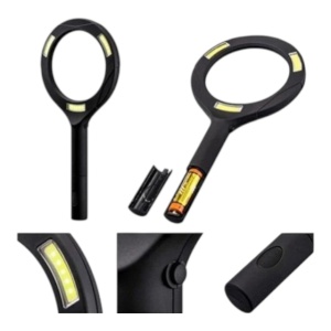 Lupa cu iluminare si zoom 3 LED COB, 3W, Negru - Img 3