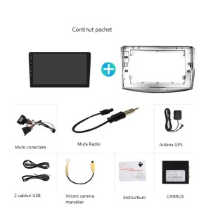 Navigatie Aris Android 4GB RAM 64GB RAM, Android 10, CarPlay si Android Auto, ecran 10 Inch, pentru Volkswagen Passat B6, B7, CC, GPS, bluetooth, Wi-fi - Img 6