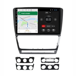 Navigatie dedicata cu Android Skoda Octavia II 2009 - 2013, negru, 1GB RAM, Radio GPS Dual Zone, Display HD IPS 10" Touchscreen, Internet Wi-Fi, Bluetooth, MirrorLink, USB - Img 8