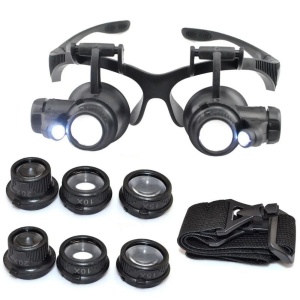 Ochelari cu lentile microscop si factor de marire 10x, 15x, 20x, 25x - Img 3