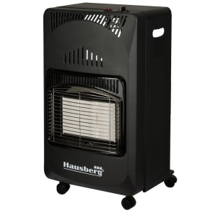 Pachet Soba pe gaz GPL Hausberg HB-1010NG, aprindere piezo-electrica, 4.2kW, Negru, Ceas butelie, 1m furtun gaz MN2015 si 2 coliere furtun - Img 8