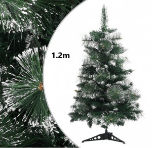 Pin Artificial Verde Lucios, 120cm, Varfuri Ninse, Brad Artificial Nins, Aspect Real