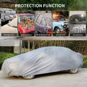 Prelata, Husa Protectie Auto M– 450 cm x 175cm x 150 cm, Impermeabila, Protectie Pentru Masina - Img 5