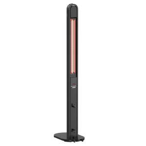 Radiator electric 2 in 1 Hausberg HB-8575, 1800-2000W, 2 niveluri incalzire, tub din fibra de carbon, protectie IP24, termostat mecanic, carcasa din aluminiu - Img 2
