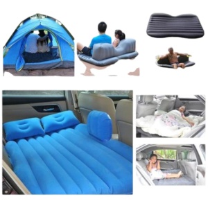 Saltea auto gonflabila pentru masina, 86 x 40 x 135 cm,Albastru