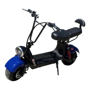 Scuter mini electric 1000W 48V viteza 25 km/h albastru, FARA PERMIS