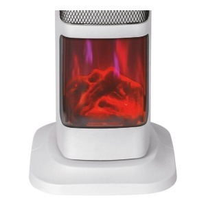 Șemineu Electric Digital HB-8219AB, 2000 W, Efect de Flacără 3D, Încălzire Ceramică PTC, Telecomandă, Afișaj LED, Negru - Img 2