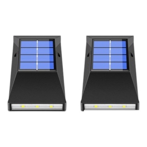 Set 2 x lampa solara cu 6 leduri si senzor