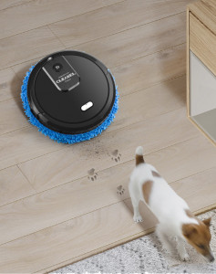Smart-Mop, Robot Pentru Curatenie cu Functie de UmidifIcator, Laveta din Microfibra , ALB - Img 2