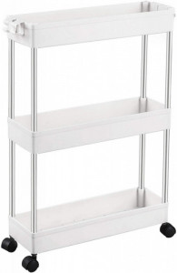Suport Organizator Multifunctional cu 4 Etajere, Pentru Baie sau Bucatarie - Img 3