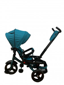 Tricicleta SL02 cu Pozitie de Somn, Scaun Reversibil, 8-36 luni, Culoare Verde -Turcoaz - Img 6