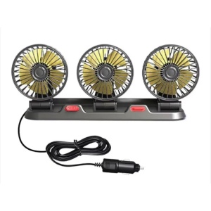 Ventilator Auto Triplu , 24V, Motor Cupru 100%, Design Compact, Montare Pe Bord – Răcire Eficientă Pentru Cabină - Img 2