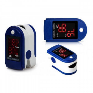 Aparat de masurare puls, Oximetru pentru deget cu display, Pulsoximetru, Masurare Saturatie Oxigen, Pentru Deget - Img 1