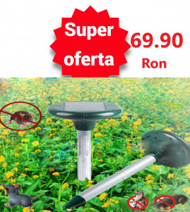 Aparat Solar Anti Daunatori, Alarma Sonica Pentru Alungat Daunatori si Cartite cu Alimentare Solara - Img 7