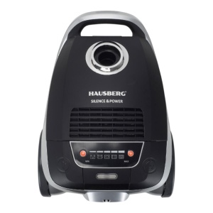 Aspirator Profesional cu sac HAUSBERG 2875NG, 2400 W, Nivel de zgomot 70dB, Capacitate 4L, Filtru De Aer Hepa Cu 5 Nivele, Lungime Cablu 5 M, Display Led, Furtun Rezistent, Negru/argintiu - Img 6
