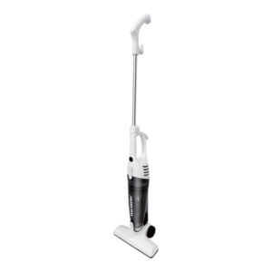 Aspirator vertical 2 in 1 HAUSBERG 2025AB, fara sac, aspirare uscata, filtru Hepa, 0.5 L, 600-800W, Alb-Negru