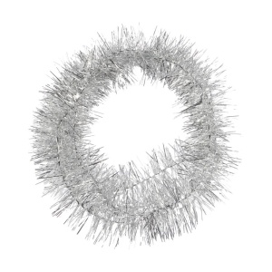 Beteala Craciun, 2 m , material folie PVC, interior-exterior, Argintiu - Img 2