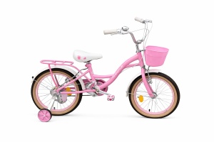 Bicicleta 20 inch roz cu șa retro - Img 2