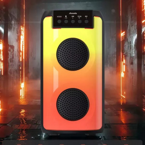 Boxa Portabila HF-4206 cu Bluetooth, Karaoke, Super Lumini Sound Jet,Microfon - Img 4