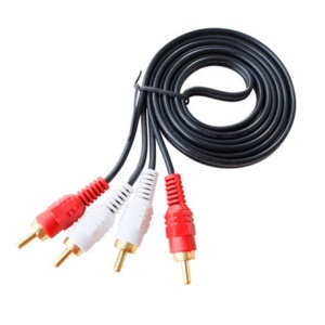 Cablu conectare audio Stereo, 2x RCA – 2x RCA tata, pentru TV, Sisteme Media, DVD player, boxe, lungime 1.5m - Img 2