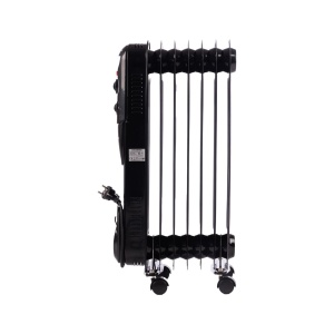 Calorifer electric cu ulei HAUSBERG HB-8905, 3 trepte, 600-900-1500 W, 7 elementi 110 mm x 580 mm, termostat reglabil, maner si rotite pentru o deplasare facila, indicator luminos functionare, negru - Img 7