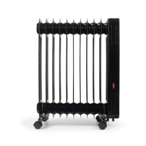 Calorifer electric Digital cu Telecomanda Hausberg HB-8955NG, 2500W, 11 elementi, 3 setari, Termostat electronic, Protectie supra-incalzire, Protectie anti-rasturnare, Negru - Img 2