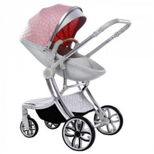 Carucior 2 in 1 Reversibil, Landou si Sport, Egg Shape F1 LC, Roz