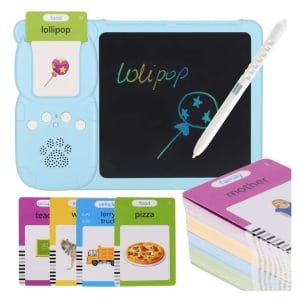 Cititor carduri educationale ( engleza) 8.5 inch cu stilou magic albastru - Img 1