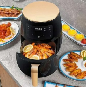 Friteuza cu Aer Cald Air Fryer, Fara Ulei, 2400W, Capacitate Mare si Afisaj Digital - Img 5