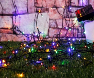 Instalatie Solara SL100C, Led cu 100 Leduri Multicolore, 12m, Diferite Jocuri de Lumini - Img 3