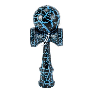 Joc de indemanare Kendama Crack, Negru/Bleu