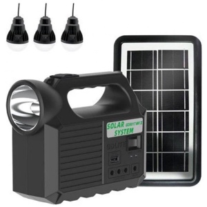 Kit solar portabil GDLITE GD8017 Music cu Bluetooth pentru Camping