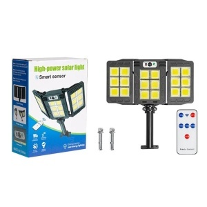 Lampa Solara Stradala Tripla 200W COB – Autonoma, IP65, Senzor Miscare - Img 5