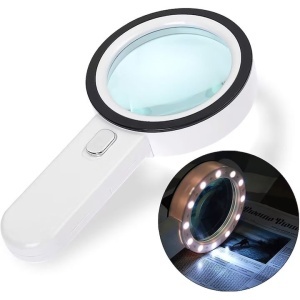 Lupa cu iluminare LED, marire 30x