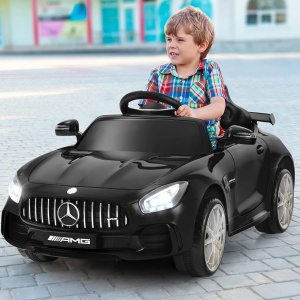 Masinuta electrica pentru copii, Mercedes Benz-AMG-GT-R , NEGRU - Img 4
