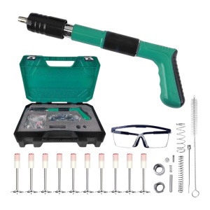 Pistol manual pentru fixarea cuielor, rivetelor, niturilor in perete, tavan, lemn, fier - Img 2