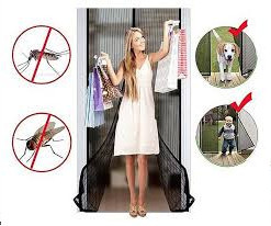 Plasa de usa cu magneti , Neagra, impotriva insectelor 100cm x 210cm - Img 3