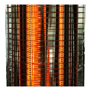 Radiator electric din fibra carbon Hausberg HB-8750GR, 900 W, 2 nivele de putere, exterior/interior, Gri - Img 2