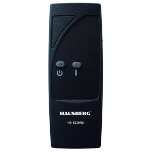 Șemineu Electric de Birou HAUSBERG HB-8226NG, 1800 W, Efect de Flacără, Încălzire PTC, Sticlă Securizată, Telecomandă, Negru - Img 2