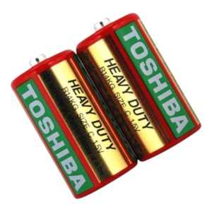 Set 2 baterii R14, Toshiba Heavy Duty C, 1.5V