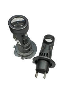 Set 2 Becuri LED T01 H7 F cu Lupă, 180W, 18000LM, 12V, 6000K