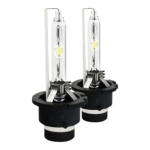 Set 2 becuri xenon D2S pentru far, suport plastic, 35W, 6000K