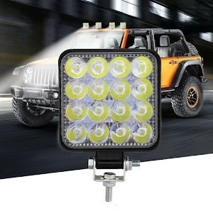 Set 8 proiectoare 16 LED 48W auto OFF-ROAD, IP 67 - Img 3