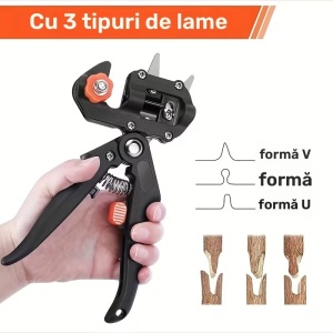 Set de unelte pentru altoire în grădinărit: 3 tipuri diferite de lame de tăiere  - Img 5