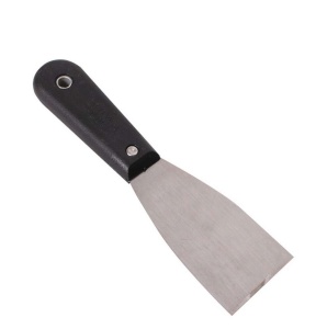 Spaclu metal 50mm, cu maner plastic, negru